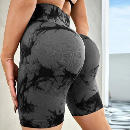 Tie-Dye High Waist Active Shorts Carauana Store
