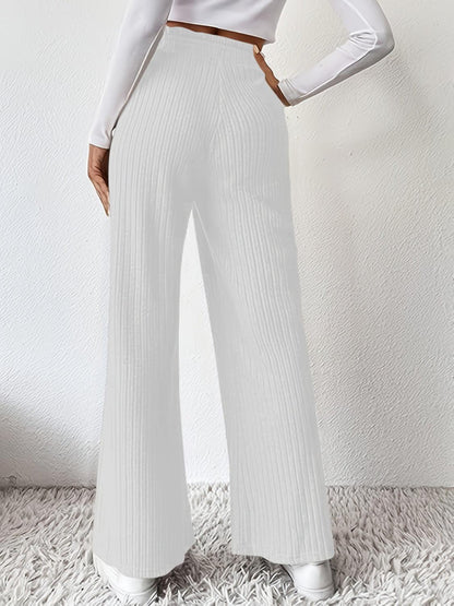 Ribbed High Waist Pants Carauana Store