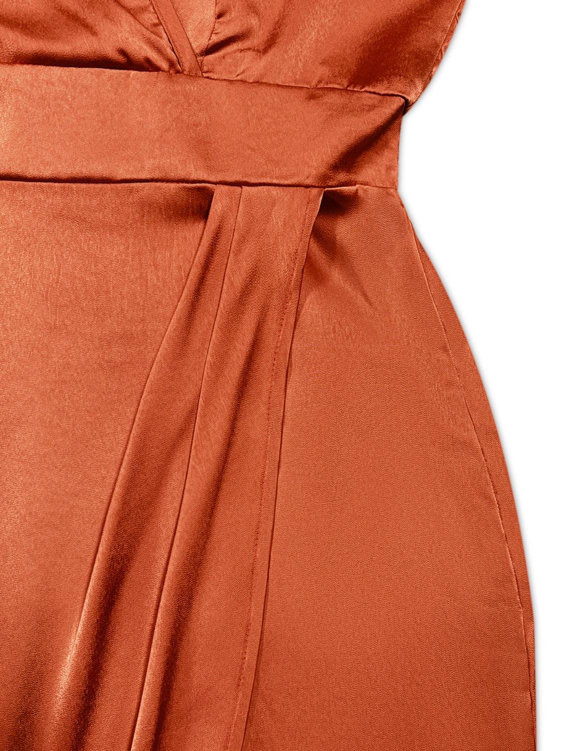 Slit Surplice Sleeveless Midi Dress Carauana Store