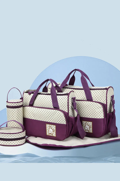 Oxford Cloth Contrast 4 Piece Bag Set Carauana Store