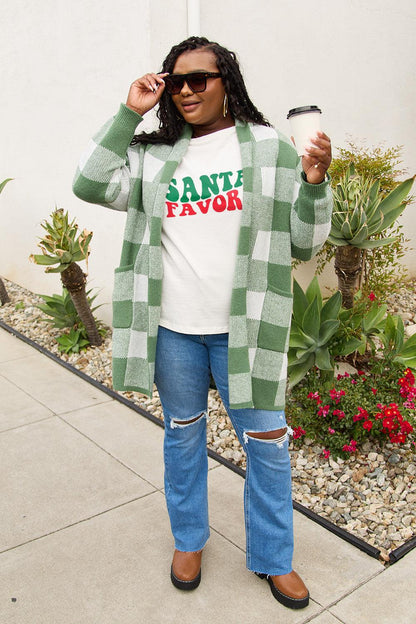 Simply Love Full Size SANTA'S FAVORITE Round Neck T-Shirt Carauana Store