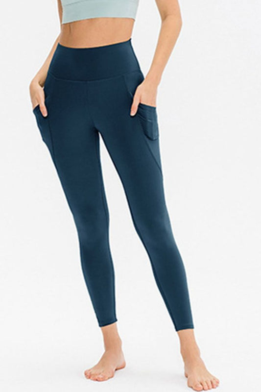 Slim Fit Long Active Leggings with Pockets Carauana Store