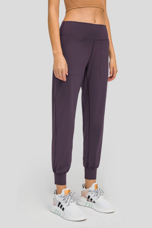 Millennia Wide Waistband Slant Pocket Pants Carauana Store