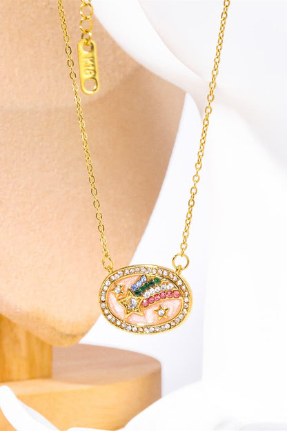 Stars in the Plate Pendant Copper Necklace Carauana Store