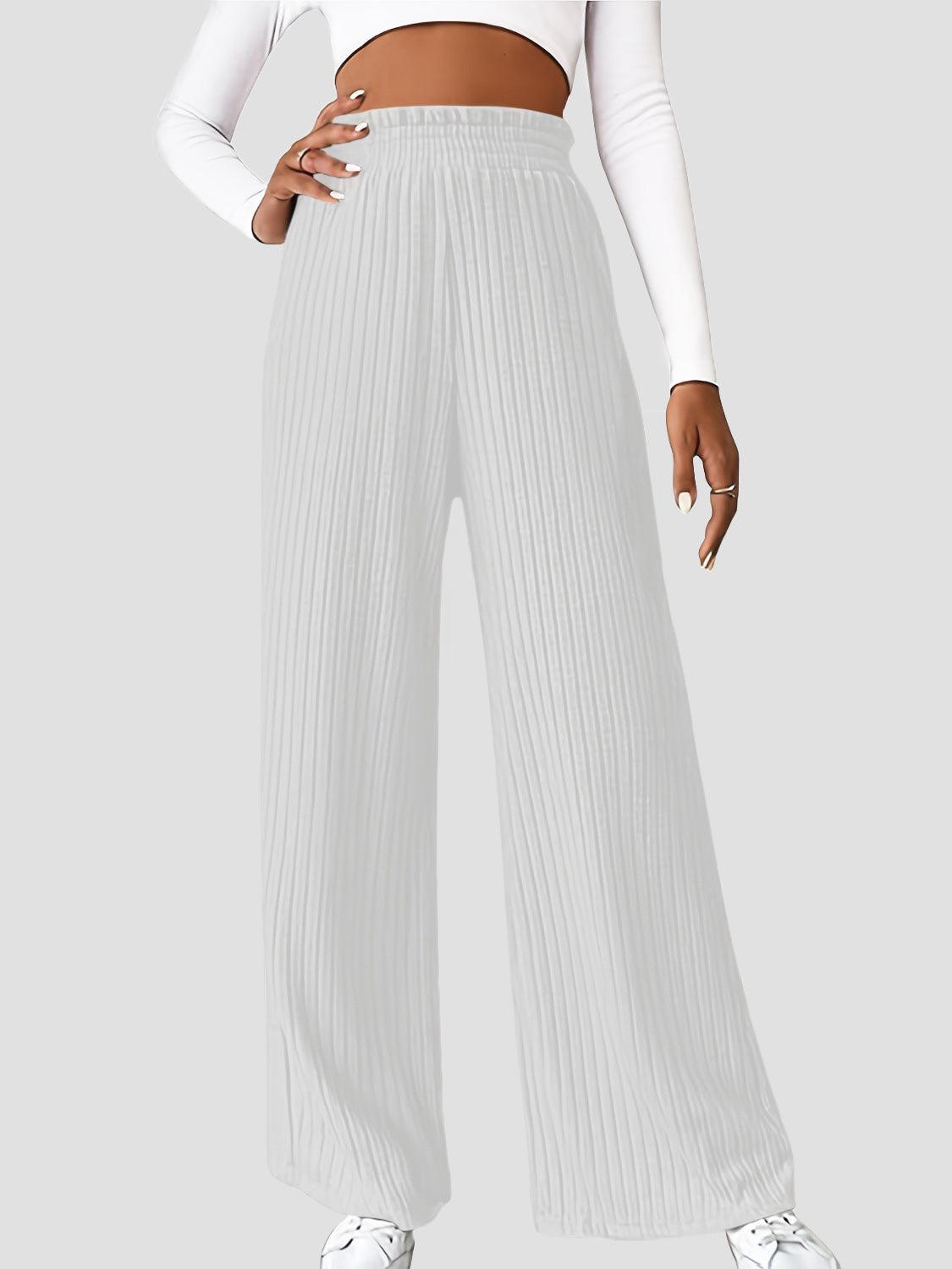 Ribbed High Waist Pants Carauana Store