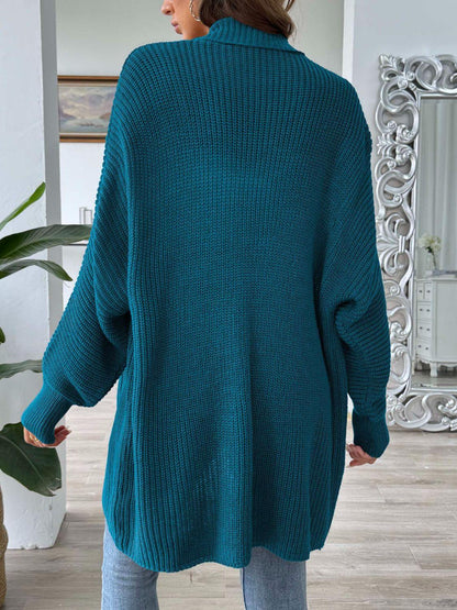 Open Front Long Sleeve Cardigan Carauana Store