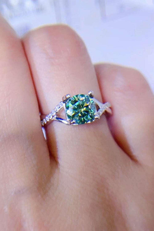 1 Carat Moissanite 925 Sterling Silver Ring Carauana Store