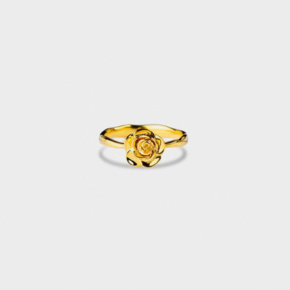 Rose Shape 18K Gold-Plated Ring Carauana Store