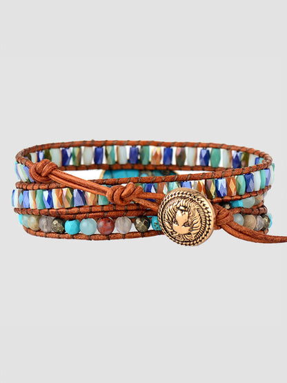 Triple-Layer Natural Stone Bracelet Carauana Store
