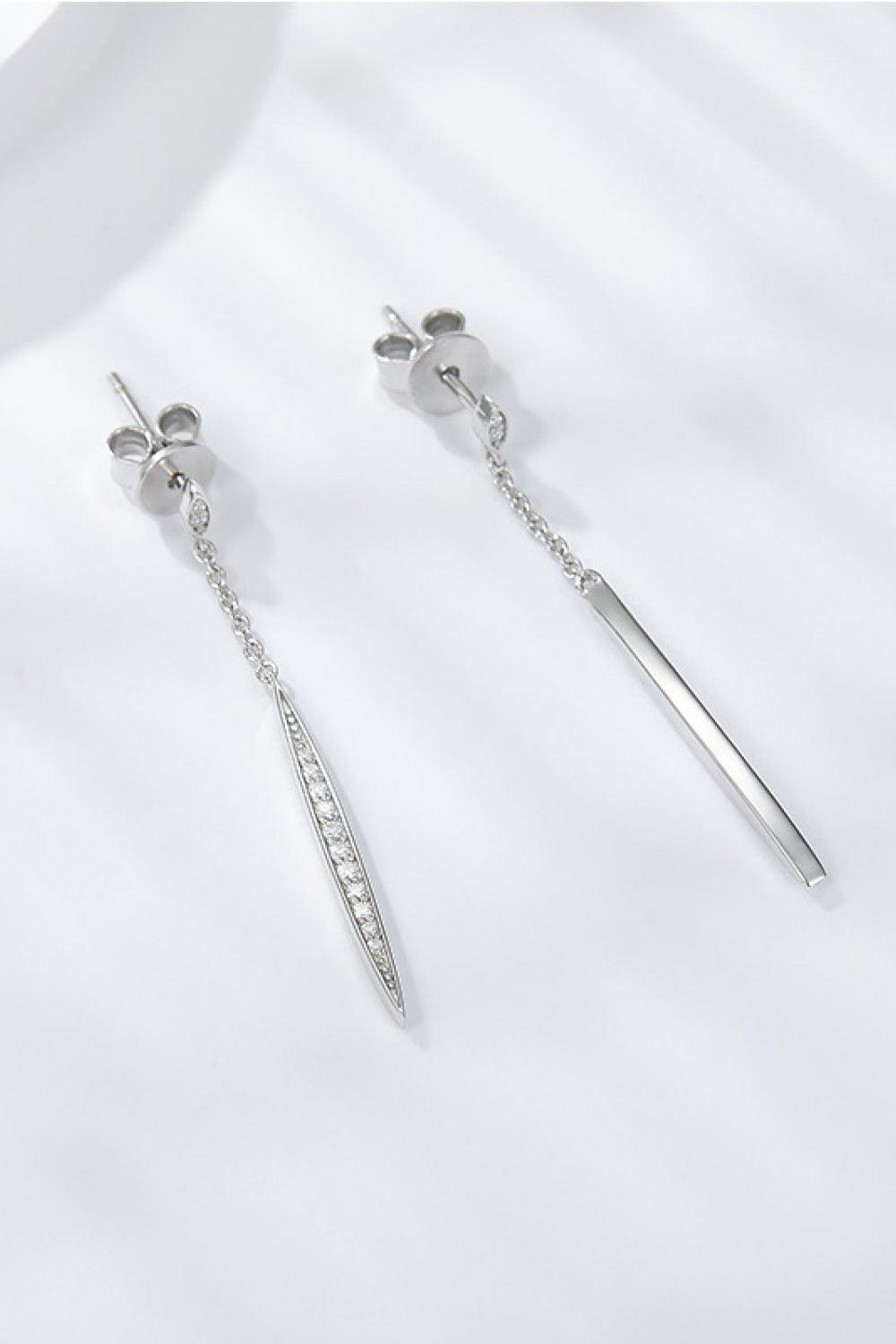 Elegant Moissanite 925 Sterling Silver Drop Earrings Carauana Store