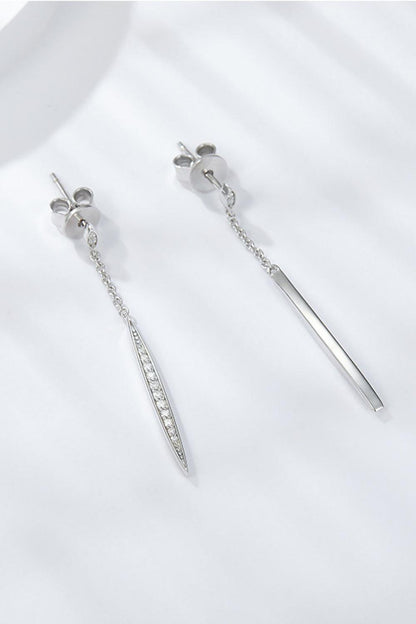 Elegant Moissanite 925 Sterling Silver Drop Earrings Carauana Store