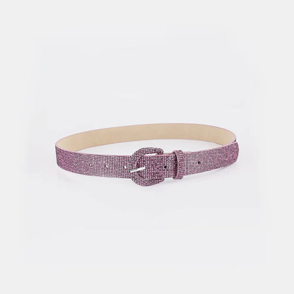 Sequin PU Leather Belt Carauana Store