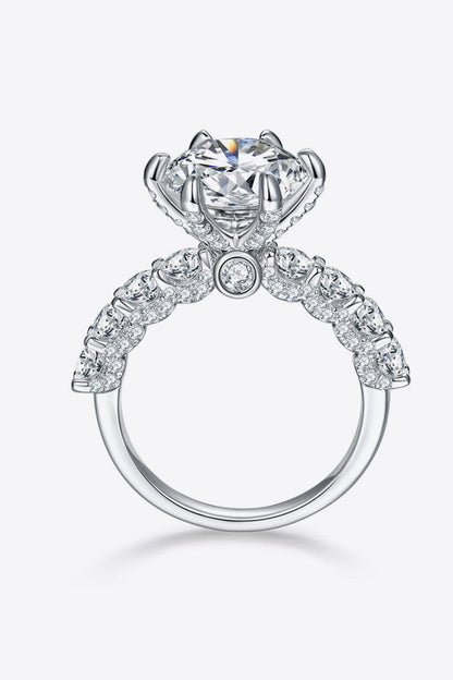 5 Carat Moissanite Side Stone Ring Carauana Store