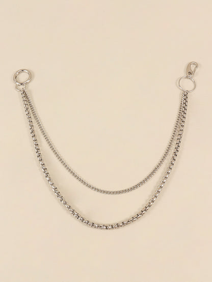 Double-Layered Metal Chain Belt Carauana Store
