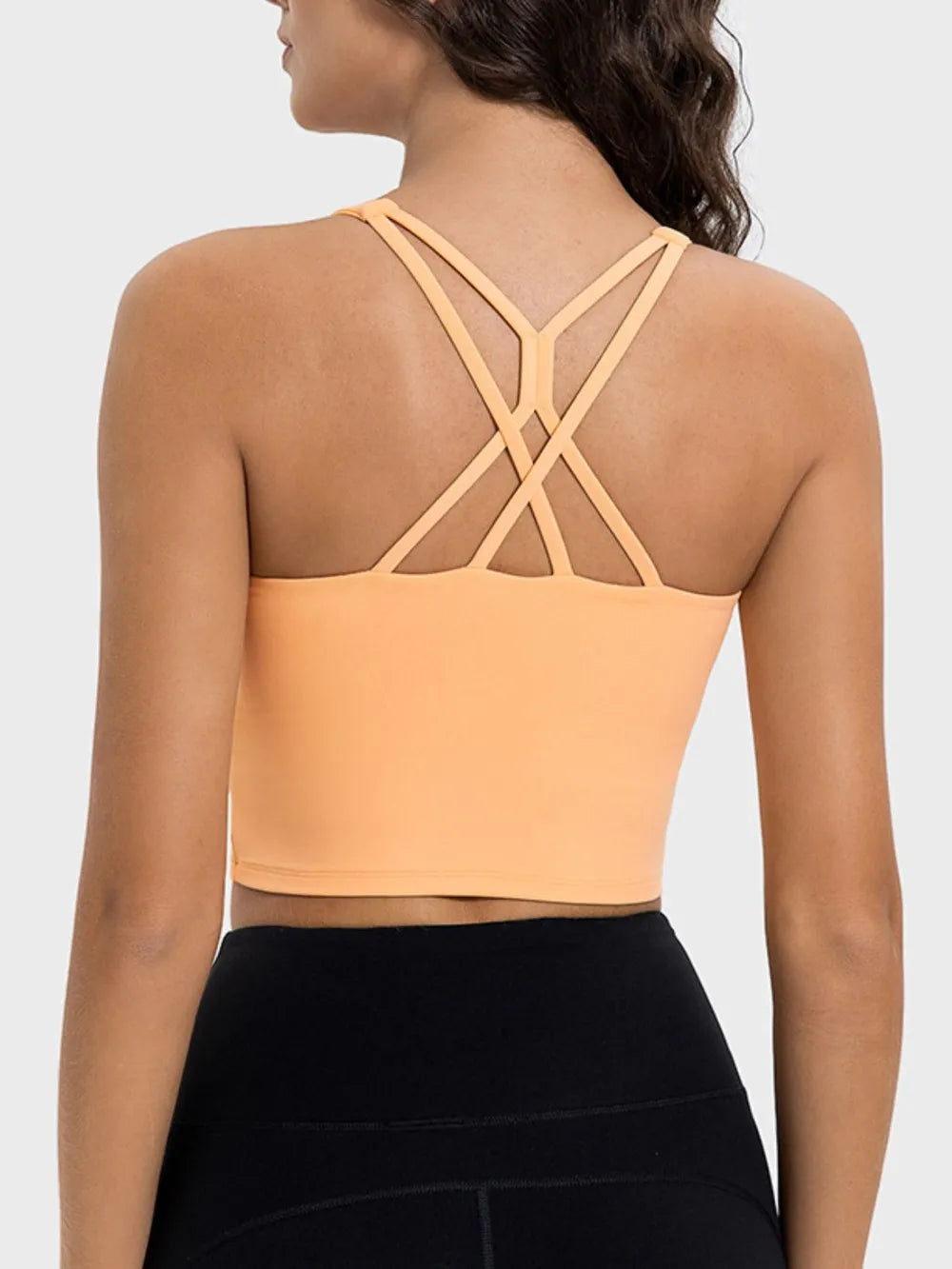 Millennia Crisscross Round Neck Active Tank Carauana Store