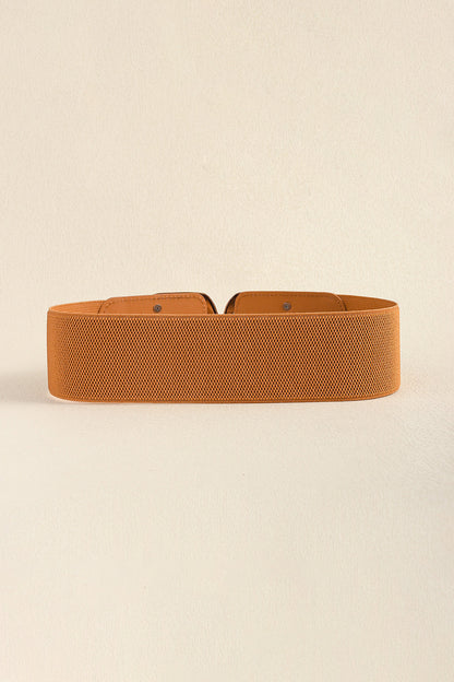 Zinc Alloy Buckle Elastic Wide Belt Carauana Store