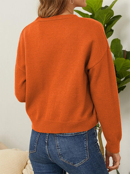 Flower Button Front Dropped Shoulder Cardigan Carauana Store