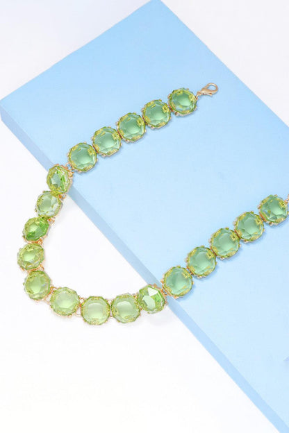 Zinc Alloy Resin Necklace Carauana Store