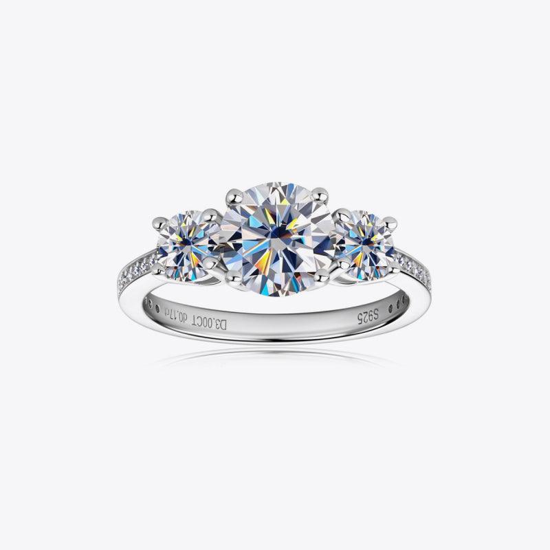 3 Carat Moissanite 925 Sterling Silver Ring Carauana Store