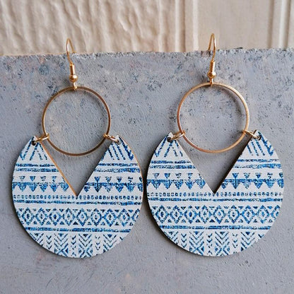 Ms.Pac-Man Shape Wooden Dangle Earrings Carauana Store