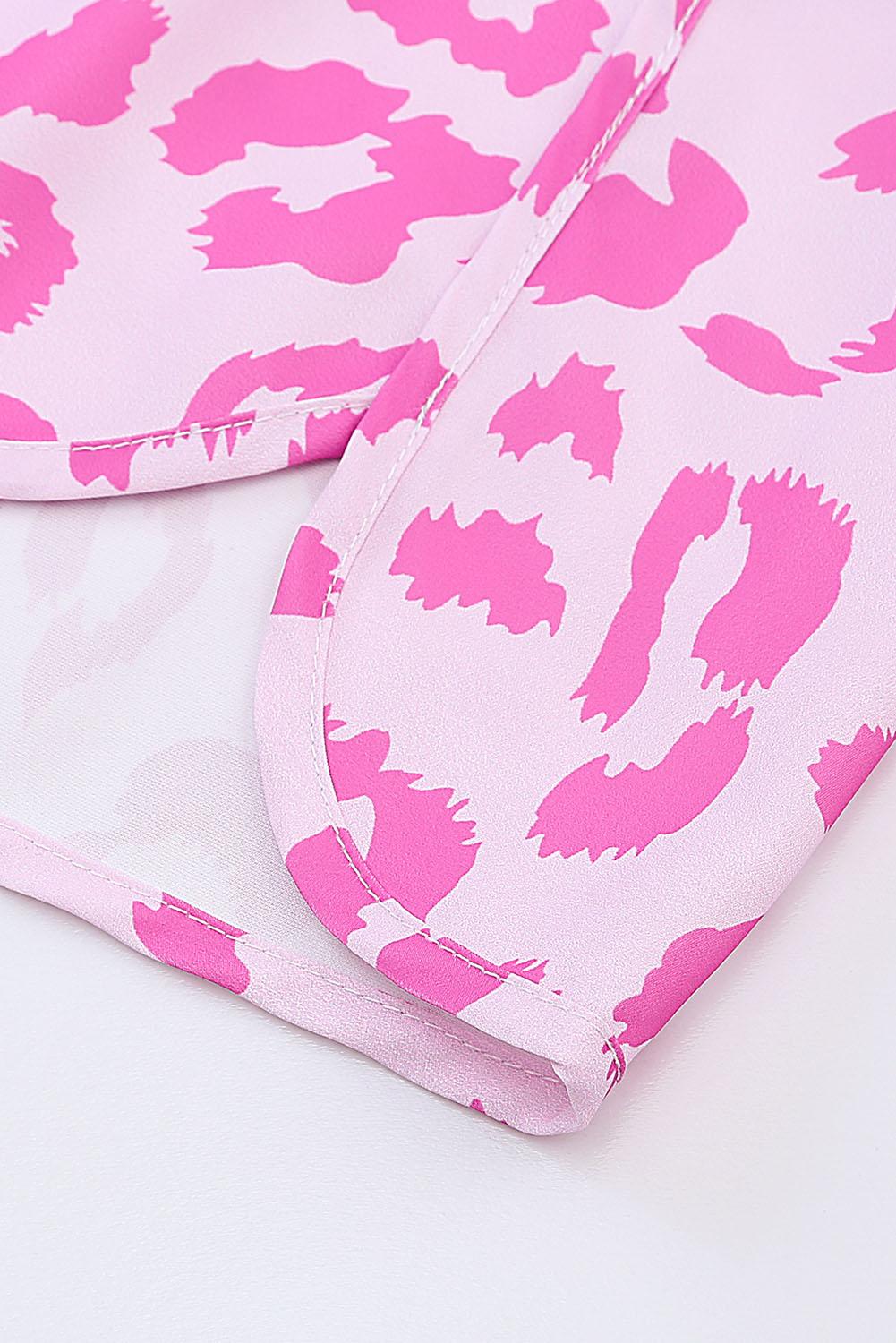 Leopard Elastic Waist Shorts Carauana Store