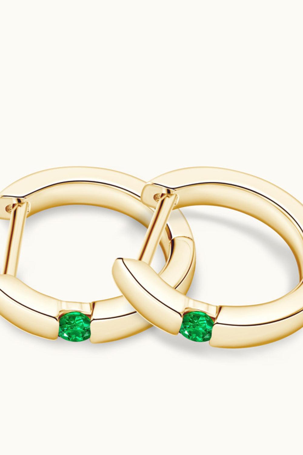 Lab-Grown Emerald Earrings Carauana Store