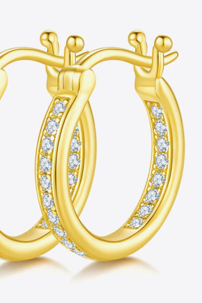 Adored Moissanite 925 Sterling Silver Earrings Carauana Store