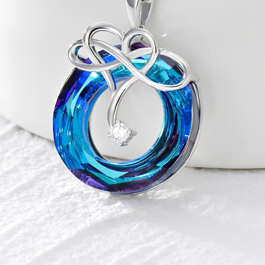 925 Sterling Silver Natural Crystal Pendant Necklace Carauana Store
