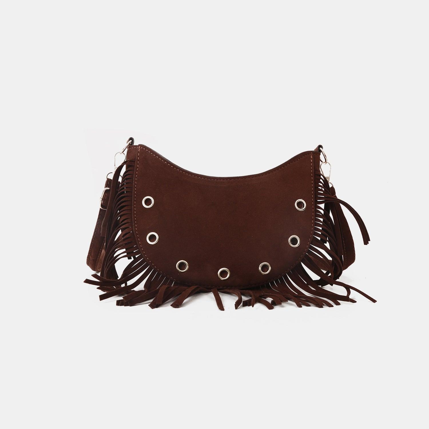 Fringe Detail Crossbody Bag Carauana Store