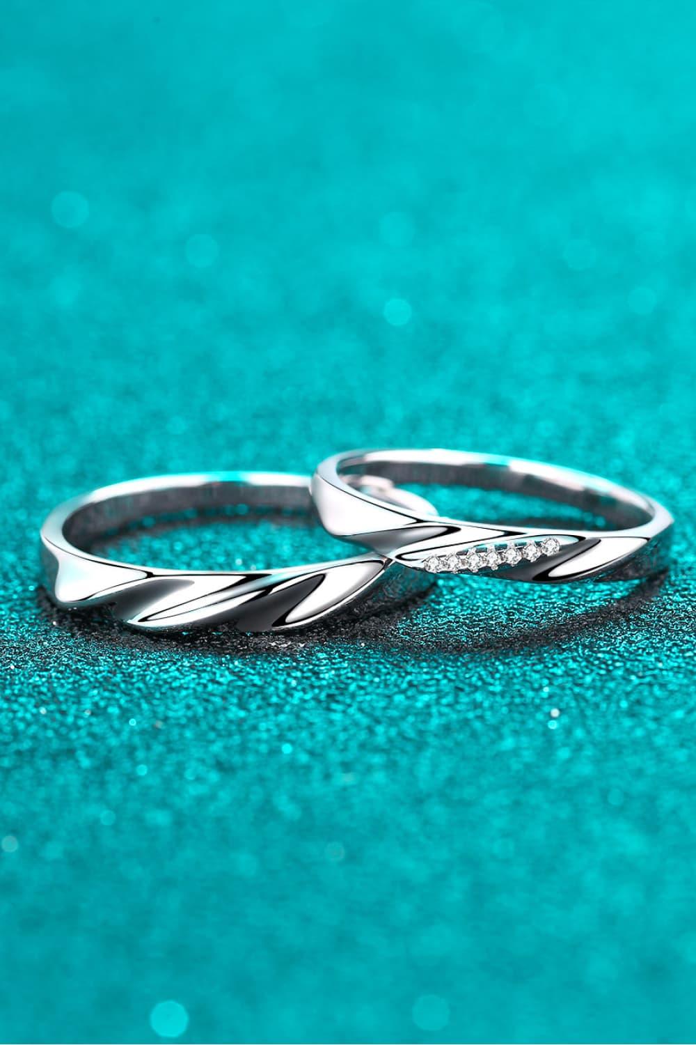 Minimalist 925 Sterling Silver Rhodium-Plated Ring Carauana Store