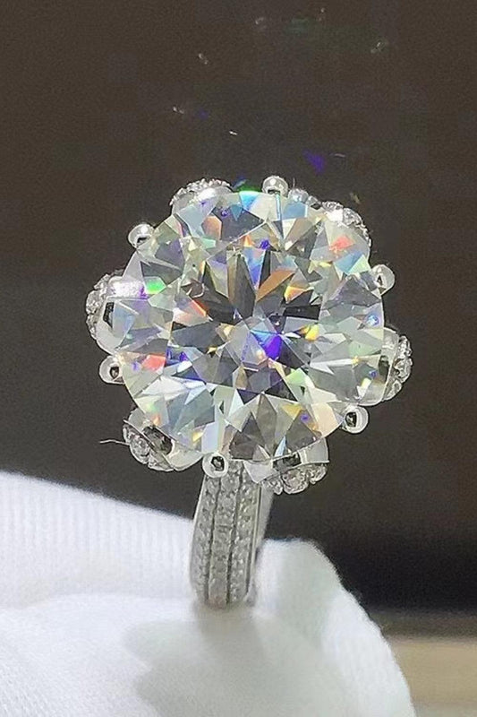 5 Carat Moissanite Side Stone Ring Carauana Store