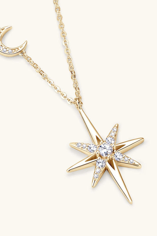 Moissanite 925 Sterling Silver Necklace Carauana Store