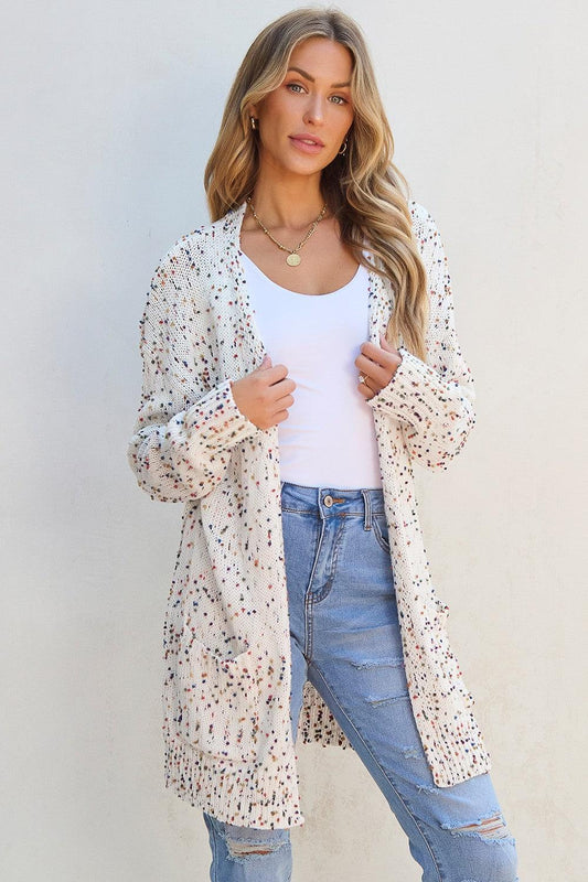 Open Front Long Sleeve Cardigan Carauana Store
