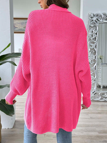 Open Front Long Sleeve Cardigan Carauana Store