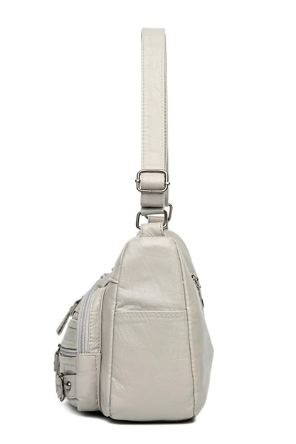 Multi-Pocket PU Leather Crossbody Bag Carauana Store
