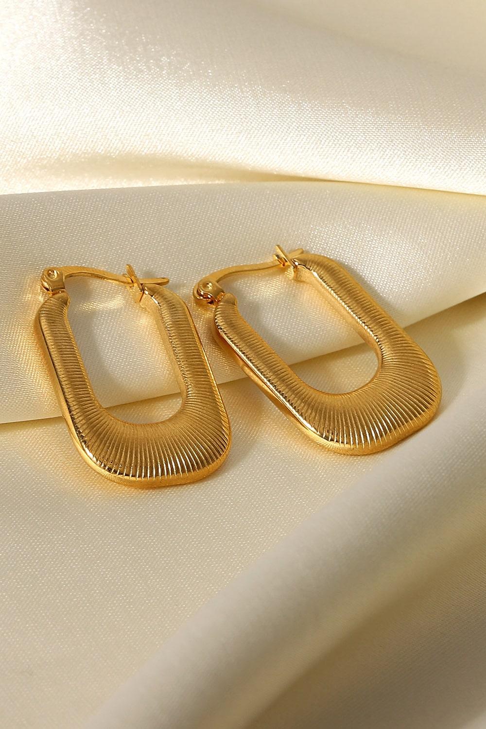 Good Luck Charm Screw-Thread U-Shaped Earrings Carauana Store