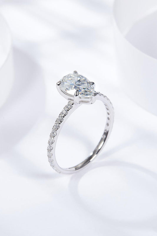 1.8 Carat Moissanite Side Stone Ring Carauana Store