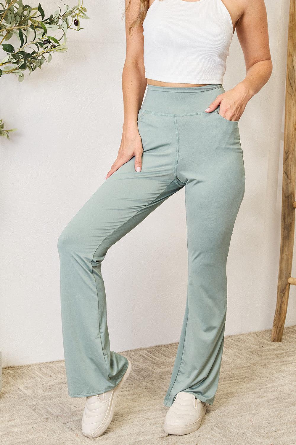 Heimish Full Size Wide Waistband Sports Pants Carauana Store