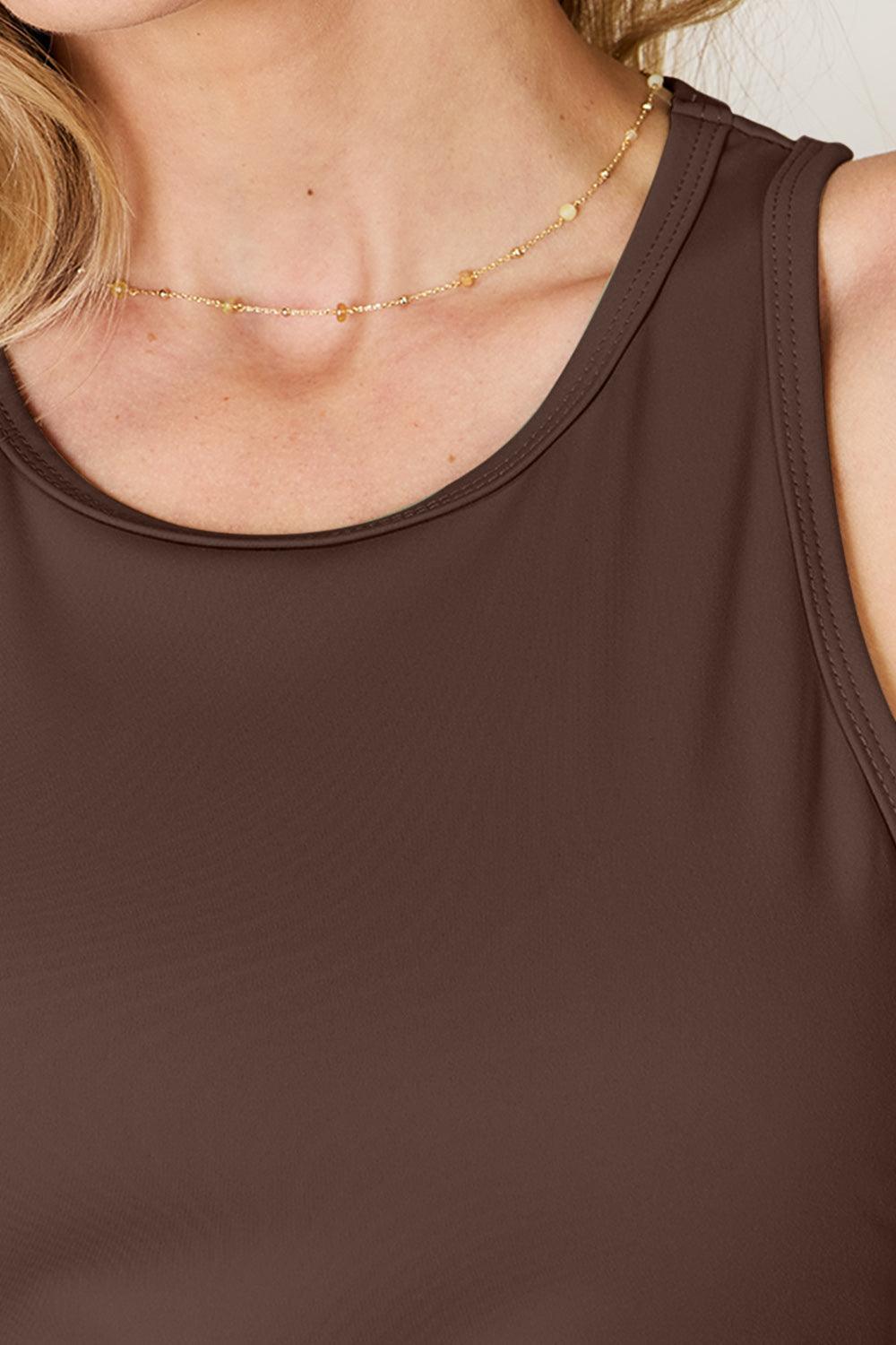 Basic Bae Full Size Round Neck Racerback Tank Carauana Store