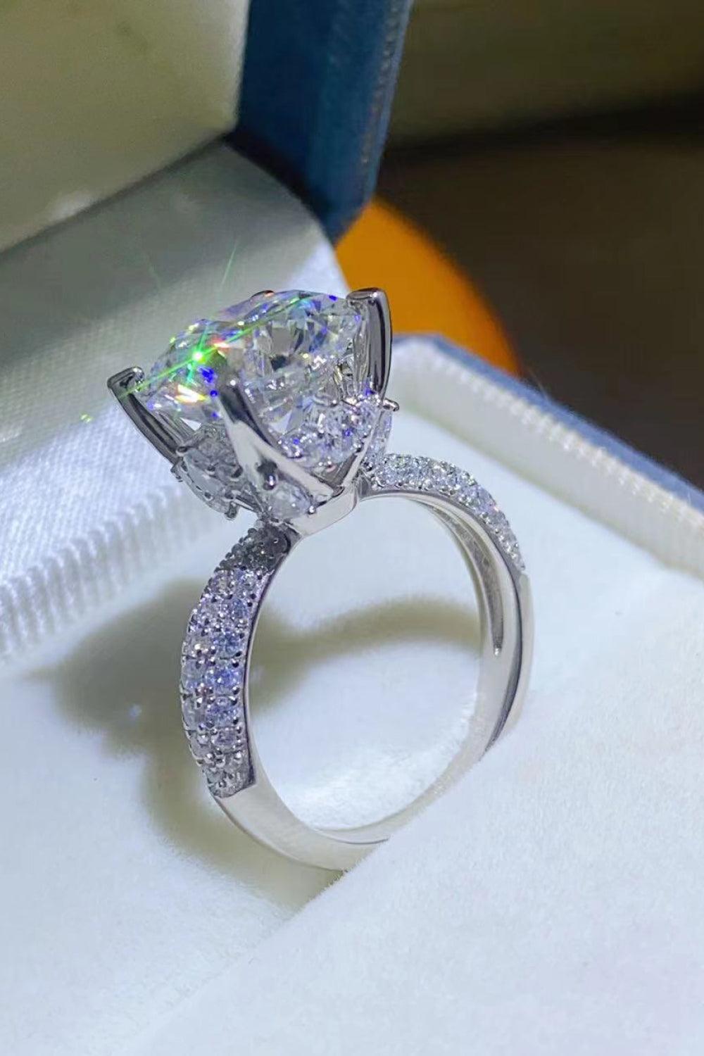 5 Carat Moissanite 925 Sterling Silver Ring Carauana Store