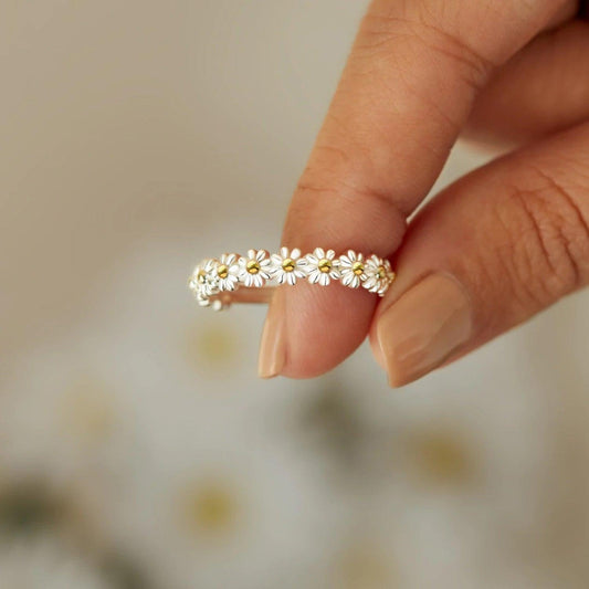 Flower Shape 925 Sterling Silver Ring Carauana Store