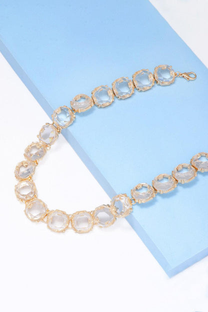 Zinc Alloy Resin Necklace Carauana Store