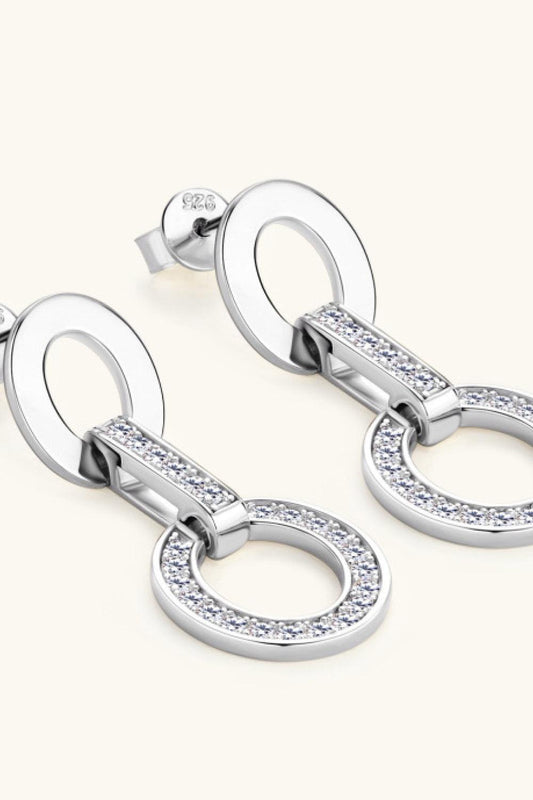 Moissanite 925 Sterling Silver Earrings Carauana Store
