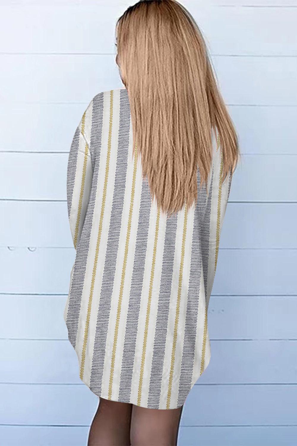 Printed Long Sleeve Cardigan Carauana Store