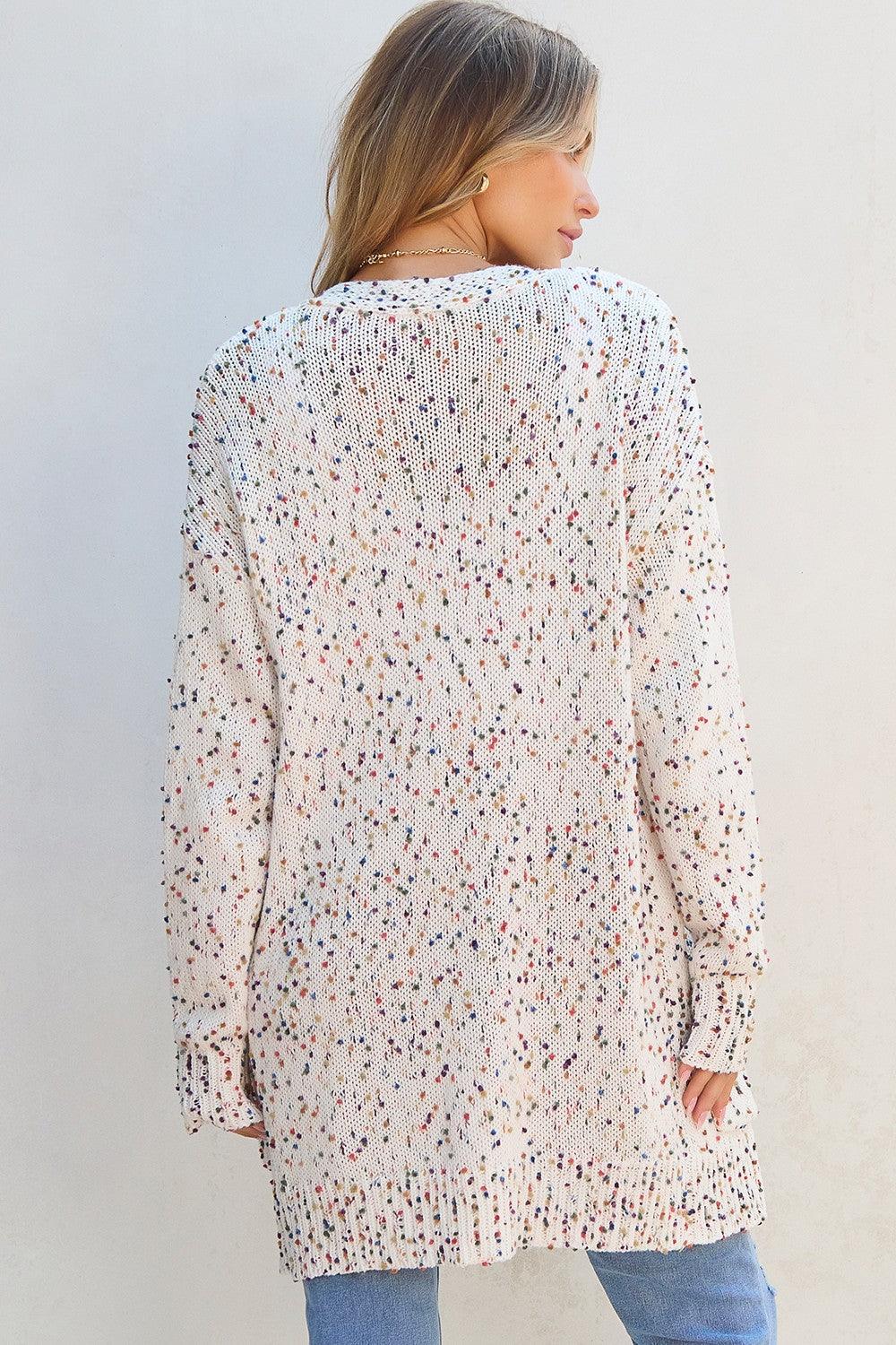 Open Front Long Sleeve Cardigan Carauana Store