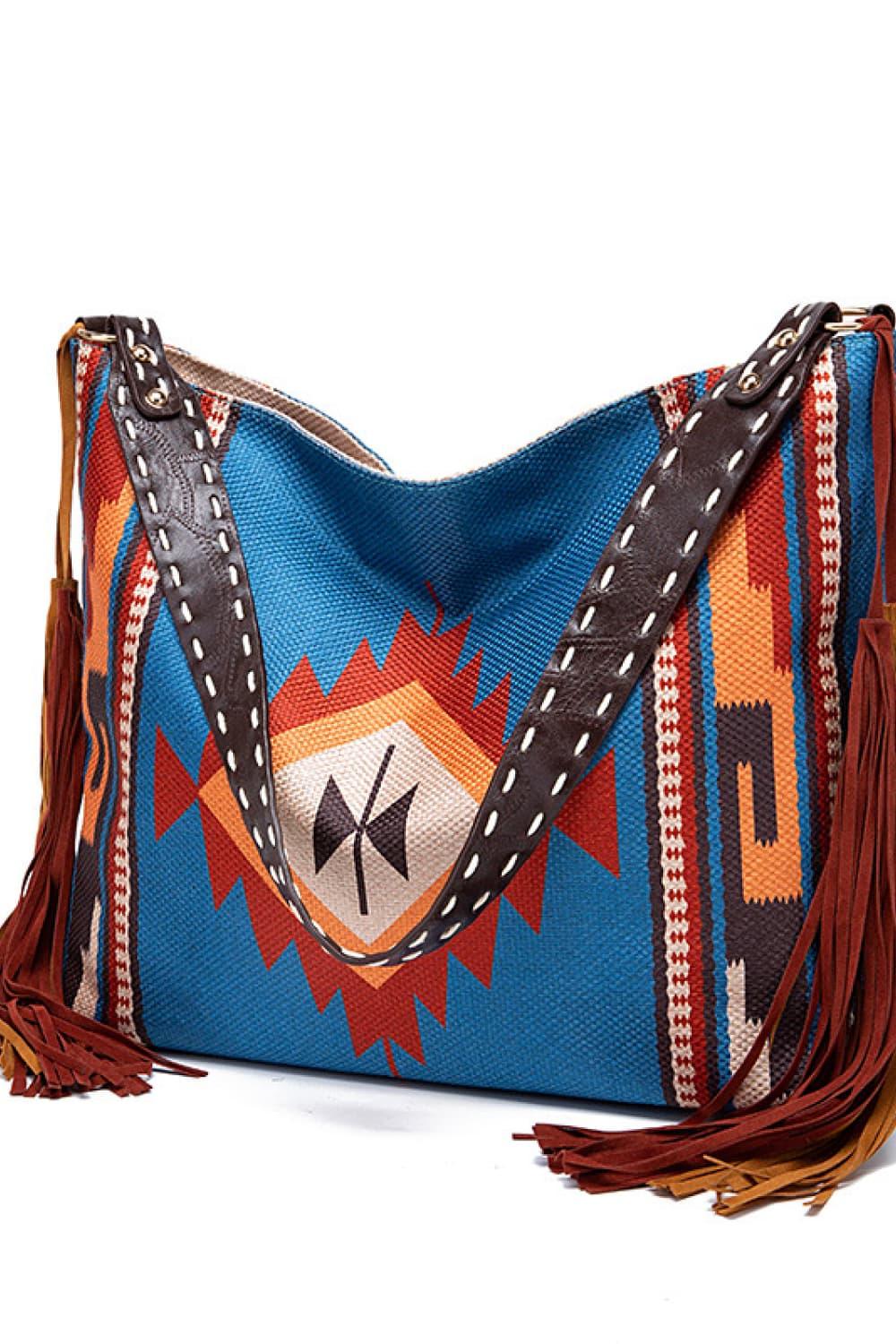 Geometric Canvas Tote Bag Carauana Store
