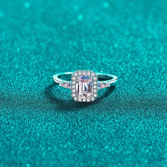 1 Carat Moissanite 925 Sterling Silver Ring Carauana Store