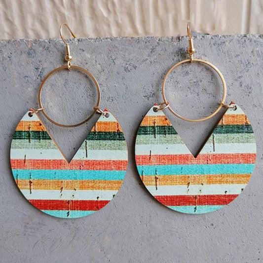Ms.Pac-Man Shape Wooden Dangle Earrings Carauana Store