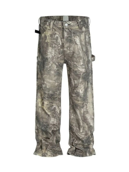 Men's Twig Camouflage Distressed Jeans Carauana Store