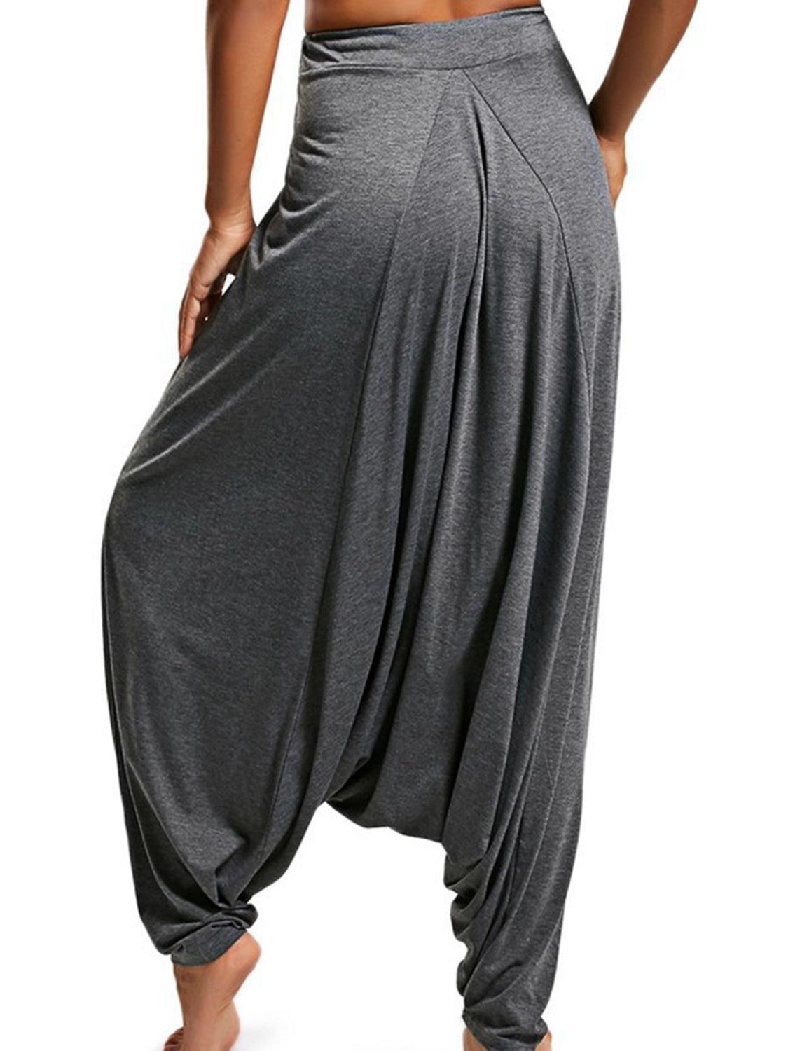 Tied Mid Waist Long Harem Pants Carauana Store